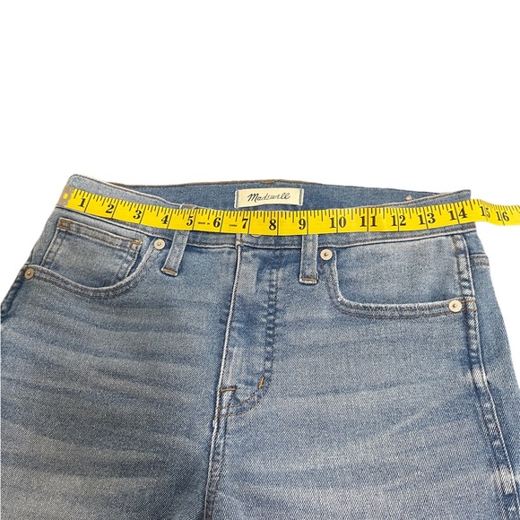 Madewell Hi Rise Skinny Crop Blue Jeans Distressed Size 26 - Picture 11 of 14
